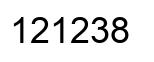 Número 121238 imagen negro