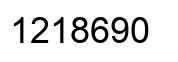 Número 1218690 imagen negro
