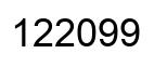 Número 122099 imagen negro