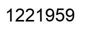Número 1221959 imagen negro