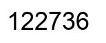 Número 122736 imagen negro