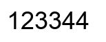 Número 123344 imagen negro
