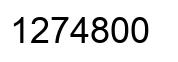Número 1274800 imagen negro