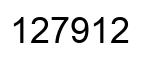 Número 127912 imagen negro
