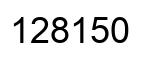 Number 128150 black image