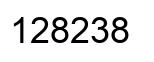 Número 128238 imagen negro