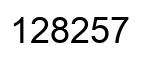 Number 128257 black image