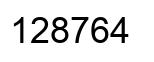 Número 128764 imagen negro