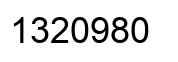 Número 1320980 imagen negro