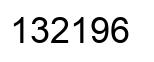 Number 132196 black image