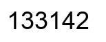 Número 133142 imagen negro
