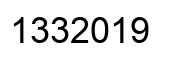 Number 1332019 black image