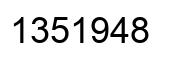 Número 1351948 imagen negro