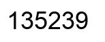Número 135239 imagen negro