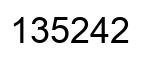 Número 135242 imagen negro