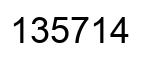 Número 135714 imagen negro