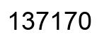 Número 137170 imagen negro