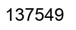 Número 137549 imagen negro