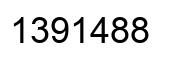 Number 1391488 black image