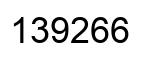 Número 139266 imagen negro