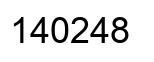 Number 140248 black image