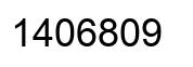 Number 1406809 black image