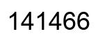 Number 141466 black image