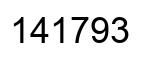 Número 141793 imagen negro