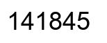 Número 141845 imagen negro