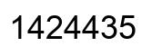 Number 1424435 black image