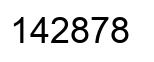 Número 142878 imagen negro