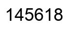 Número 145618 imagen negro