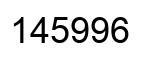Número 145996 imagen negro