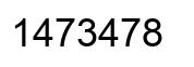 Number 1473478 black image