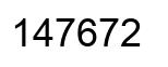 Número 147672 imagen negro