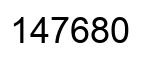 Número 147680 imagen negro