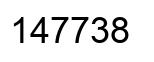 Número 147738 imagen negro