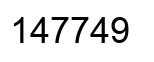Número 147749 imagen negro