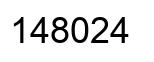 Number 148024 black image