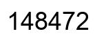 Number 148472 black image