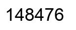 Number 148476 black image