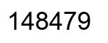 Number 148479 black image