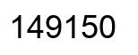Número 149150 imagen negro