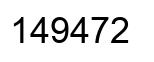 Number 149472 black image