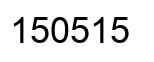 Número 150515 imagen negro