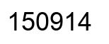 Número 150914 imagen negro