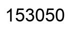 Número 153050 imagen negro