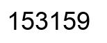 Number 153159 black image