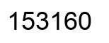 Number 153160 black image