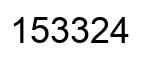 Número 153324 imagen negro